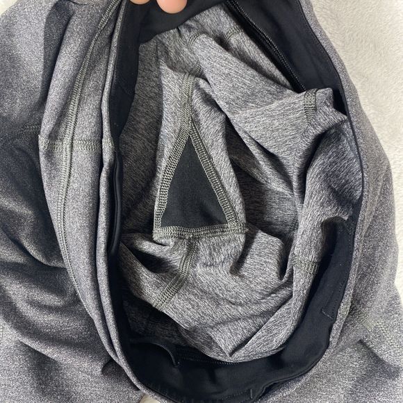 Lululemon Pace Rival Crop 22" Heathered Black Size 6 - Picture 11 of 12